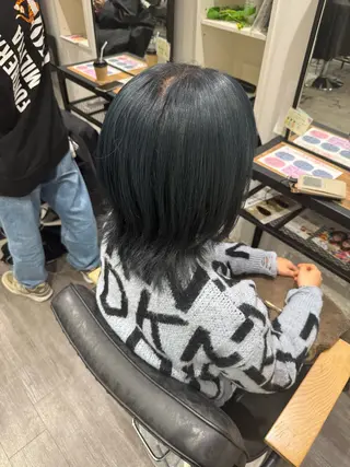 ミディアム カラー 艶髪レイヤー上田 紗也🇰🇷💗のヘアスタイル