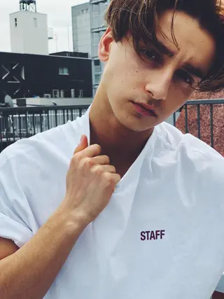 ショート パーマ 顔周りレイヤー/韓国 ブリーチminamiのヘアスタイル