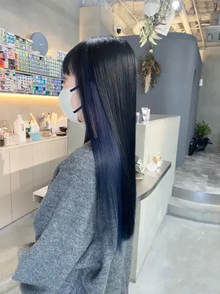 ロング カラー qulim所属・前橋 姫奈のヘアスタイル