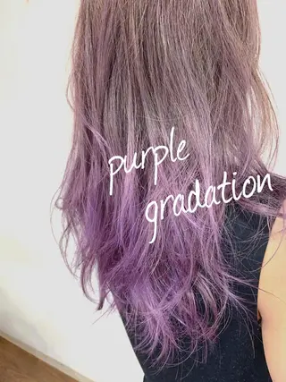 セミロング カラー GLAD 萩原のヘアスタイル