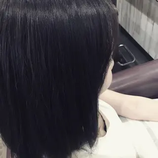 ミディアム カラー パーマ 金崎 新吾のヘアスタイル