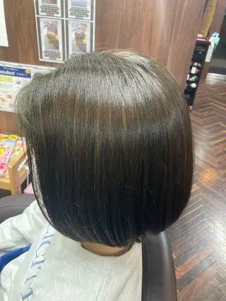 ミディアム カラー katae sayoriのヘアスタイル