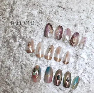 ネイル クレアトゥール華 都賀店所属・三橋 結菜のネイルデザイン