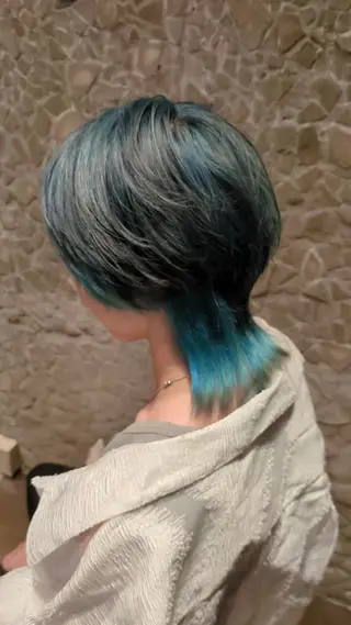 ミディアム カラー メンズ men's salon Gaudi三宮店所属・メンズ特化🔥韓国風 ハイトーン/愛須のヘアスタイル