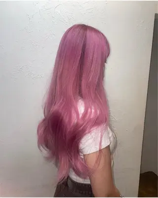 ロング カラー RINA ブリーチ / 海外レイヤーのヘアスタイル