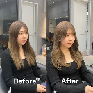 ロング 池袋/韓国/レイヤー 髪質改善/村上けいとのヘアスタイル