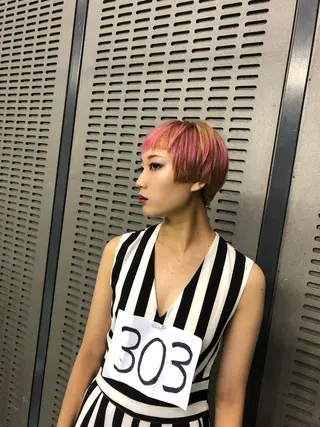 ショート カラー 難波/心斎橋/ボブ/ 髪質改善/ハイトーンのヘアスタイル