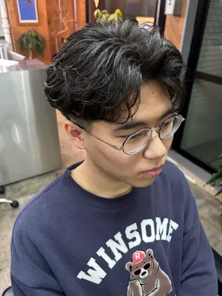 パーマ メンズ 土岐 仁/メンズ専門 パーマ特化美容師🌀のヘアスタイル