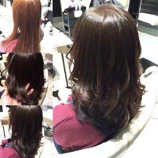 ミディアム セミロング ロング カラー Re:ta KANZOのヘアスタイル