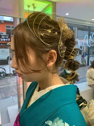 ロング ヘアアレンジ 平野 優奈のヘアスタイル