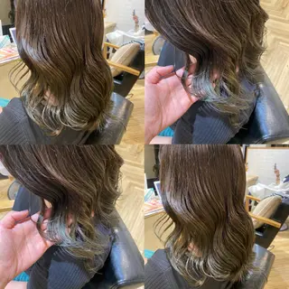 ロング カラー 艶カラー/韓国顔周り 🎀mamiのヘアスタイル