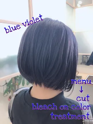 ミディアム 透明感カラー 山中のヘアスタイル