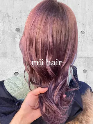 セミロング カラー Miku❇️ フェイスレイヤーのヘアスタイル