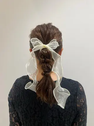 セミロング りな/ボブ /ダブルカラーのヘアスタイル