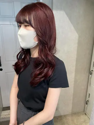 セミロング カラー ナチュラル透明感🌱 小山美樹子のヘアスタイル