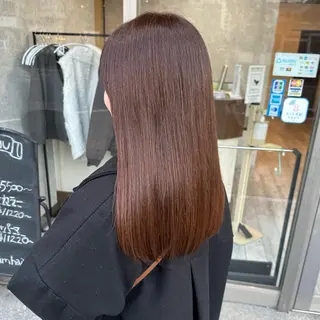 ロング カラー 平野 優菜 / 透明感 ツヤ 暖色のヘアスタイル