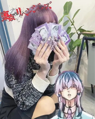 カラー 【coco.】hair所属・カジカワサキ/髪質 改善/クロスパーマのヘアスタイル