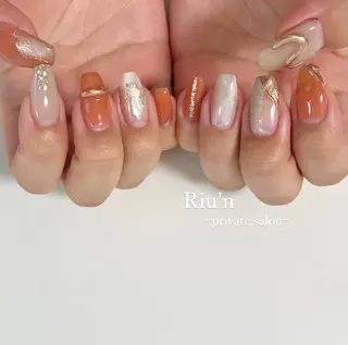 セミロング Riu*n -private-のネイルデザイン