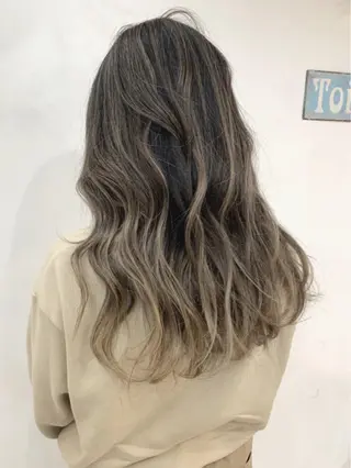 ロング カラー 京都大人女性ショート 徒歩1分/秋山のヘアスタイル