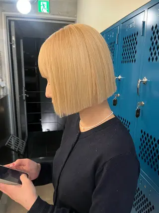 ショート 無料カット/ハイ トーンカラー/きらのヘアスタイル