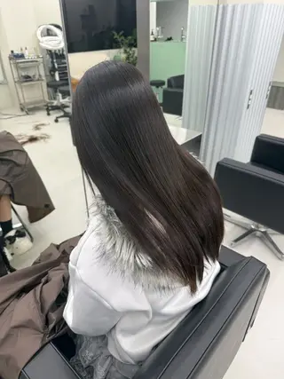 ロング 縮毛矯正/スパイラル パーマ/表参道のヘアスタイル