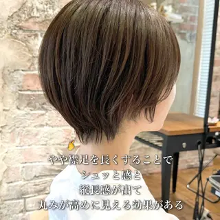 ショート カラー 💍新宿ショート 💍岩田莉奈のヘアスタイル