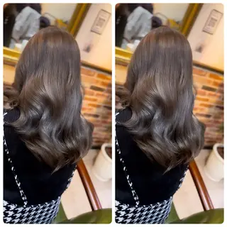 セミロング 飯星慧斗 /ブリーチ、縮毛矯正のヘアスタイル