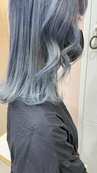 ミディアム カラー マホ/日吉/髪質改善 /レイヤー/ガーリーのヘアスタイル