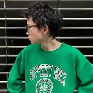 ショート パーマ メンズ スパイキーショート/ メンズヘア/hugeのヘアスタイル