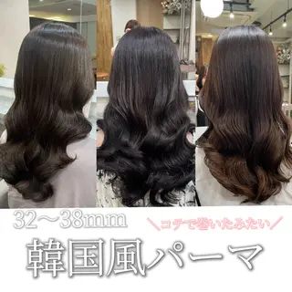 ロング 韓国風パーマ/ヘア セット/店長みづきのヘアスタイル