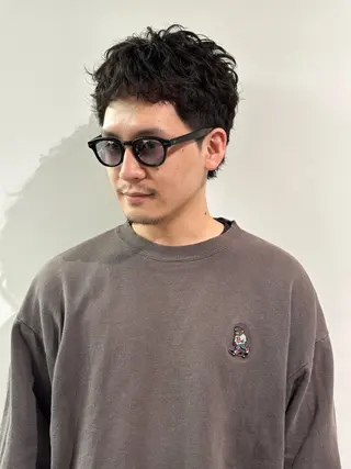 ショート パーマ メンズ 丸山飛鳥/アメカジ /パーマ/渋谷/のヘアスタイル