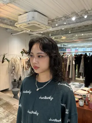 ロング パーマ ANY/須田 麻人/ハードパーマのヘアスタイル