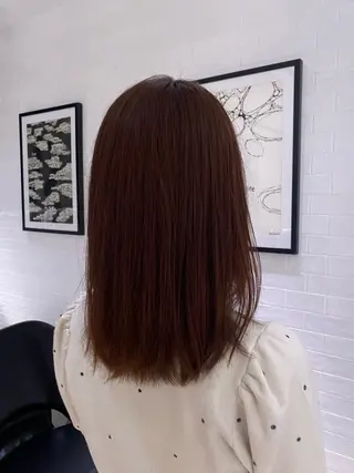 セミロング カラー stair : case 銀座店所属・stair:case 🌱安藤風香🌱🦖のヘアスタイル