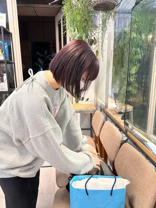 ショート カラー REINA☁️透明感 カラー/ぷつっと♡のヘアスタイル