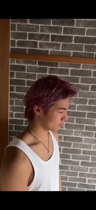 ショート メンズ 洛樹 /海外風ヘアー /フェード/パーマのヘアスタイル