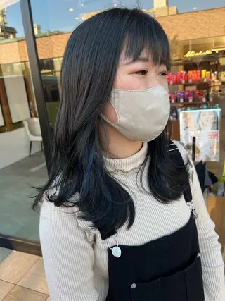 ロング カラー 角田 琉希也のヘアスタイル