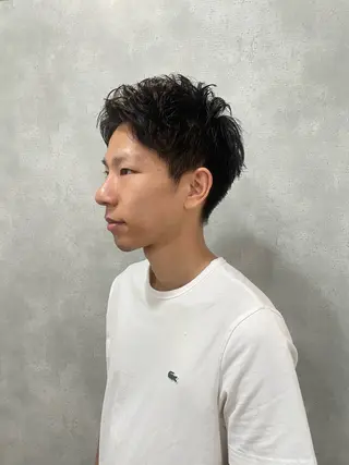 ショート メンズ フリーランスシェアサロンルレイル所属・心斎橋/メンズ /ルレイル/地形真希のヘアスタイル