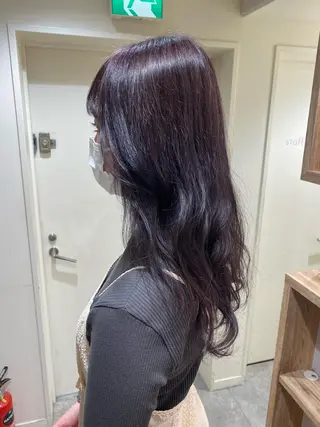 セミロング カラー ヘアアレンジ ボブ /ニュアンス/ satomi🧸💖のヘアスタイル