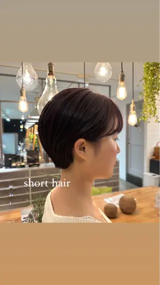 ショート カラー ヘアアレンジ みなみ/韓国ボブ/ 韓国レイヤーのヘアスタイル