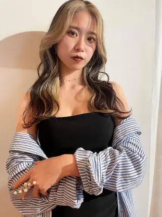 ミディアム Pia/KIRIA /福岡美容室のヘアスタイル