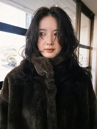 ロング カラー パーマ GUESTs所属・優音 /パーマのヘアスタイル