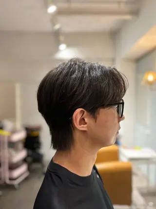 ショート パーマ メンズ 韓国メンズヘア/ ダウンパーマ/歩夢のヘアスタイル