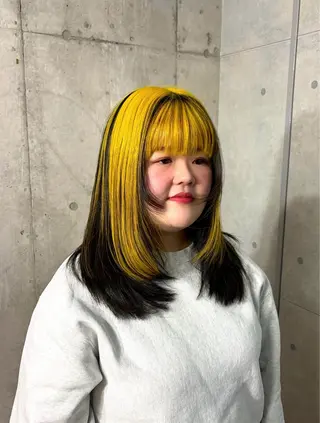 セミロング カラー ドアベルヘアリビング所属・加藤志保 🎗️🫧モデル募集のヘアスタイル
