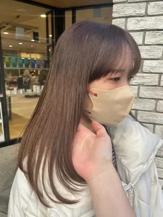 ミディアム カラー カラー/レイヤー/ 髪質改善/PAAQのヘアスタイル