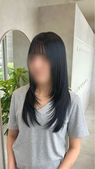 ロング カラー Eleanor枚方店 店長　飛鳥　薫のヘアスタイル