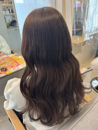 ロング カラー 髪質改善✨️透明感カ ラー✧*。山下さいみのヘアスタイル