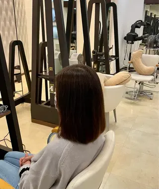 ミディアム カラー スーパーカット　tip&toe所属・松山弘樹/ 佐倉/髪質改善のヘアスタイル