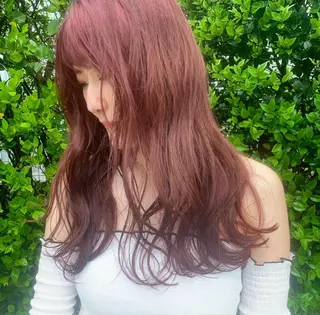 ロング カラー ヘアアレンジ ハイトーン/美髪矯正 🍃大江拓実のヘアスタイル