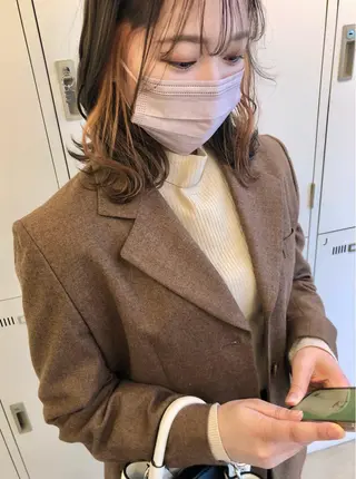 ミディアム カラー Saori / さおりのヘアスタイル