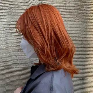 ミディアム in'dexhair U所属・ブリーチ🌈ハイトー ンカラー ✨アニカ✨のヘアスタイル